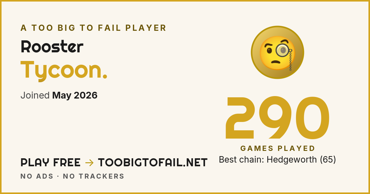 Rooster profile card